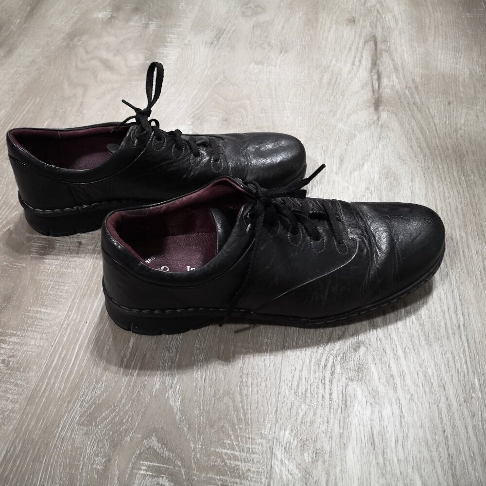 Josef Seibel Ladies Leather Upper Size 40 Black The European Comfort Shoe
